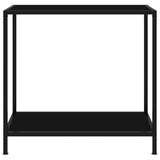 Console Table Black 80x35x75 cm Tempered Glass