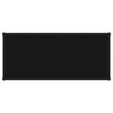 Console Table Black 80x35x75 cm Tempered Glass - Top-Down View