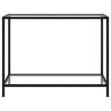 Console Table Transparent 100x35x75 cm Tempered Glass - Front View