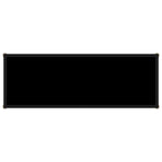 Console Table Black 100x35x75 cm Tempered Glass
