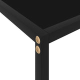 Console Table Black 100x35x75 cm Tempered Glass - 45-Degree Angle