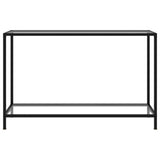 Console Table Transparent 120x35x75 cm Tempered Glass