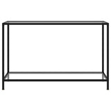 Console Table Transparent 120x35x75 cm Tempered Glass - Front View