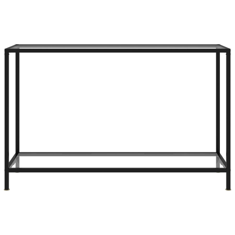 Console Table Transparent 120x35x75 cm Tempered Glass