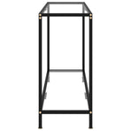 Console Table Transparent 120x35x75 cm Tempered Glass