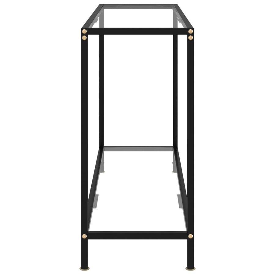 Console Table Transparent 120x35x75 cm Tempered Glass