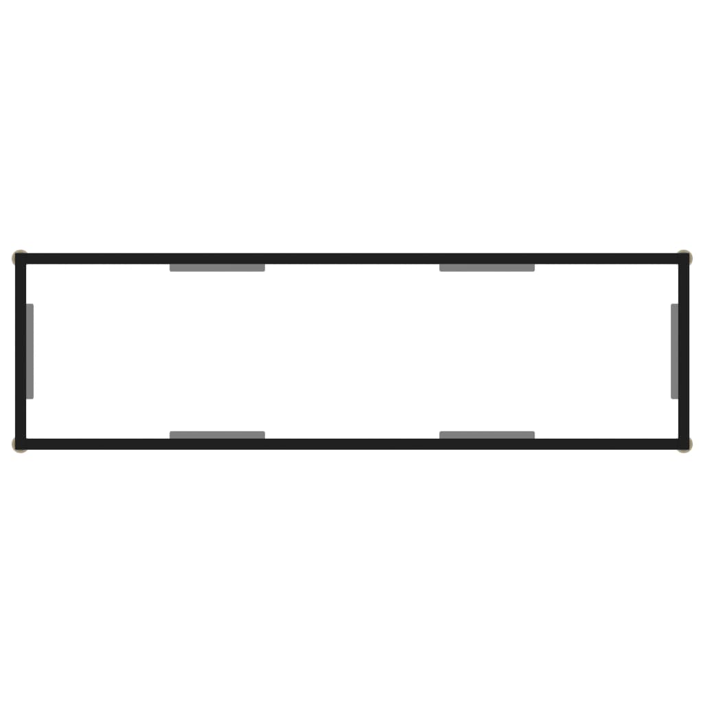 Console Table Transparent 120x35x75 cm Tempered Glass