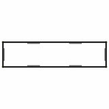 Console Table Transparent 140x35x75 cm Tempered Glass - Top-Down View