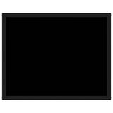 Console Table Black 50x40x40 cm Tempered Glass - Side View