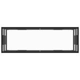 TV Cabinet Black with Tempered Glass 120x40x40 cm