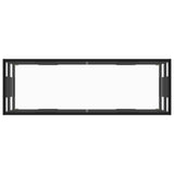 TV Cabinet Black with Tempered Glass 120x40x40 cm - Top-Down View