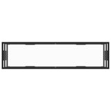 TV Cabinet Black with Tempered Glass 160x40x40 cm