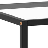 Coffee Table Black with Tempered Glass 100x50x35 cm - 45-Degree Angle