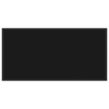 Coffee Table Black with Black Glass 100x50x35 cm - Top-Down View