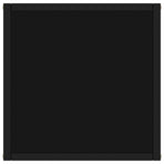 Coffee Table Black with Black Glass 40x40x50 cm