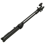 Tripod Microphone Stand with Dual Clip Holder - Side View