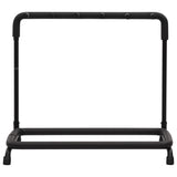 Folding Guitar Stand with 5 Sections Black 74x41x66 cm Steel - Side View