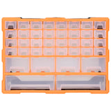Multi-drawer Organiser with 38 Drawers 52x16x37.5 cm - Front View
