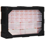 Multi-drawer Organiser with 38 Drawers 52x16x37.5 cm - 45-Degree Angle