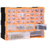 Multi-drawer Organiser with 38 Drawers 52x16x37.5 cm - Rear View