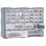 Multi-drawer Organiser with 38 Drawers 52x16x37.5 cm - Rear View