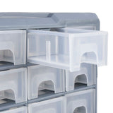 Multi-drawer Organiser with 38 Drawers 52x16x37.5 cm - Low Angle