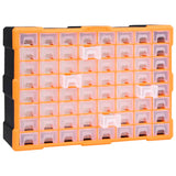 Multi-drawer Organiser with 64 Drawers 52x16x37.5 cm - 45-Degree Angle