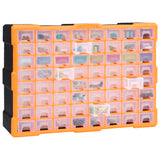 Multi-drawer Organiser with 64 Drawers 52x16x37.5 cm - Close-Up Angle