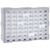 Multi-drawer Organiser with 64 Drawers 52x16x37.5 cm - Front View
