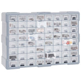 Multi-drawer Organiser with 64 Drawers 52x16x37.5 cm - Rear View