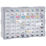 Multi-drawer Organiser with 64 Drawers 52x16x37.5 cm - Close-Up Angle
