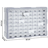 Multi-drawer Organiser with 64 Drawers 52x16x37.5 cm - Extra Image