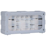 Multi-drawer Organiser with 22 Drawers 49x16x25.5 cm