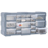 Multi-drawer Organiser with 22 Drawers 49x16x25.5 cm - Rear View