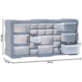 Multi-drawer Organiser with 22 Drawers 49x16x25.5 cm - Extra Image