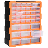 Multi-drawer Organiser with 39 Drawers 38x16x47 cm - 45-Degree Angle