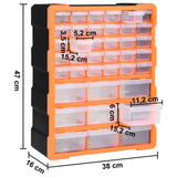 Multi-drawer Organiser with 39 Drawers 38x16x47 cm - Extra Image