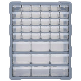Multi-drawer Organiser with 39 Drawers 38x16x47 cm - Front View