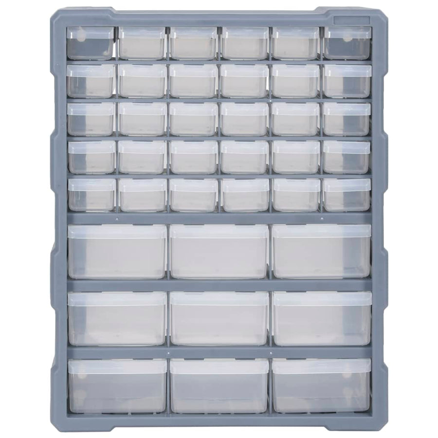 Multi-drawer Organiser with 39 Drawers 38x16x47 cm