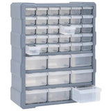 Multi-drawer Organiser with 39 Drawers 38x16x47 cm - 45-Degree Angle