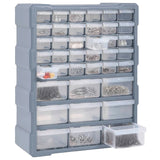 Multi-drawer Organiser with 39 Drawers 38x16x47 cm - Rear View