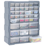Multi-drawer Organiser with 39 Drawers 38x16x47 cm - Close-Up Angle