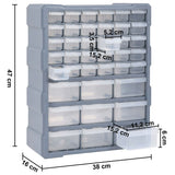 Multi-drawer Organiser with 39 Drawers 38x16x47 cm - Extra Image