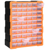 Multi-drawer Organiser with 60 Drawers 38x16x47.5 cm - 45-Degree Angle