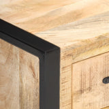 Bedside Cabinet 40x35x55 cm Solid Mango Wood - Rear View