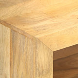 TV Cabinet 107x35x45 cm Solid Mango Wood - 45-Degree Angle