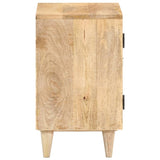 Carved Bedside Cabinet 40x30x50 cm Solid Mango Wood - Top-Down View