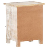 Bedside Cabinet 40x30x50 cm Rough Acacia Wood - Top-Down View