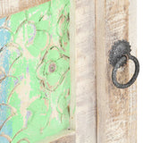 Bedside Cabinet 40x30x50 cm Rough Acacia Wood - 45-Degree Angle