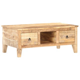 Coffee Table 100x55x40 cm Rough Mango Wood